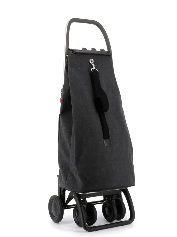 Carro rolser ecosak 4 ruedas 2 giratorias plegable - carbon