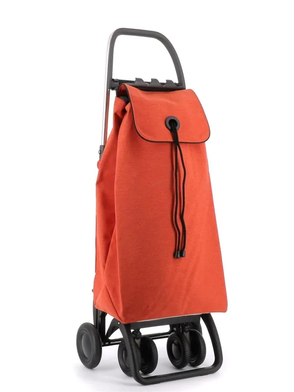 Carro rolser i-max ecoimax 4 ruedas 2 giratorias plegable - mandarina