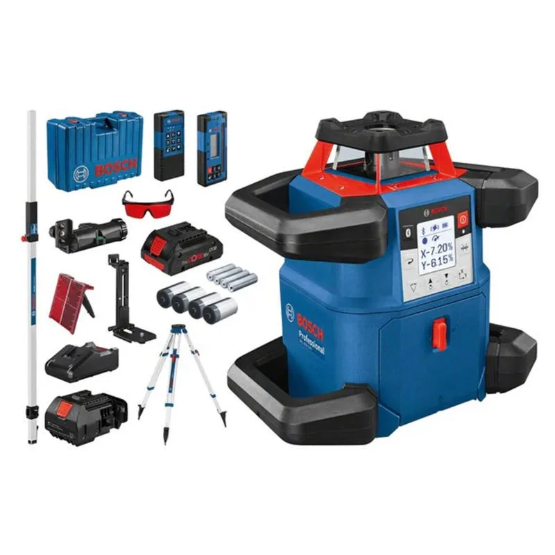 Bosch grl600chv láser rotativo de doble inclinación - batería 18v 4.0ah - 06159940p5