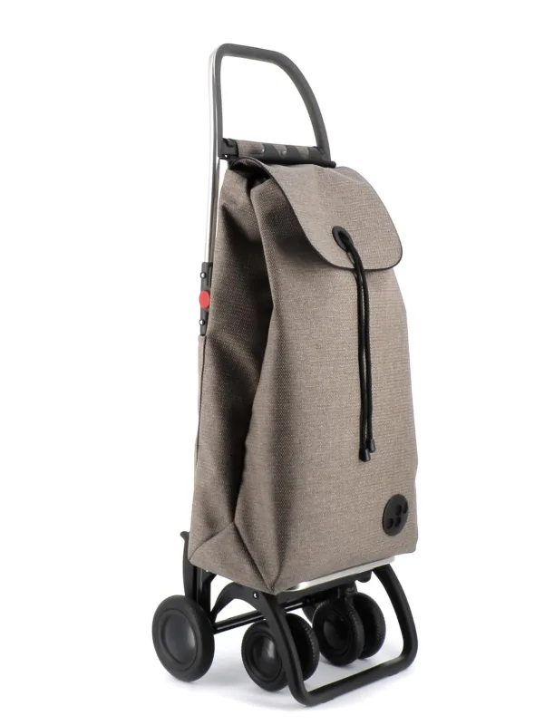 Carro rolser i-max zd 4 ruedas 2 giratorias plegable - beig