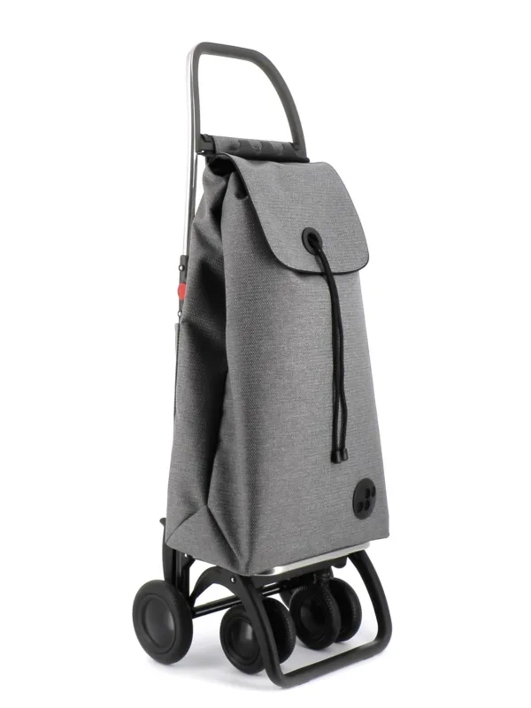 Carro rolser i-max zd 4 ruedas 2 giratorias plegable - gris