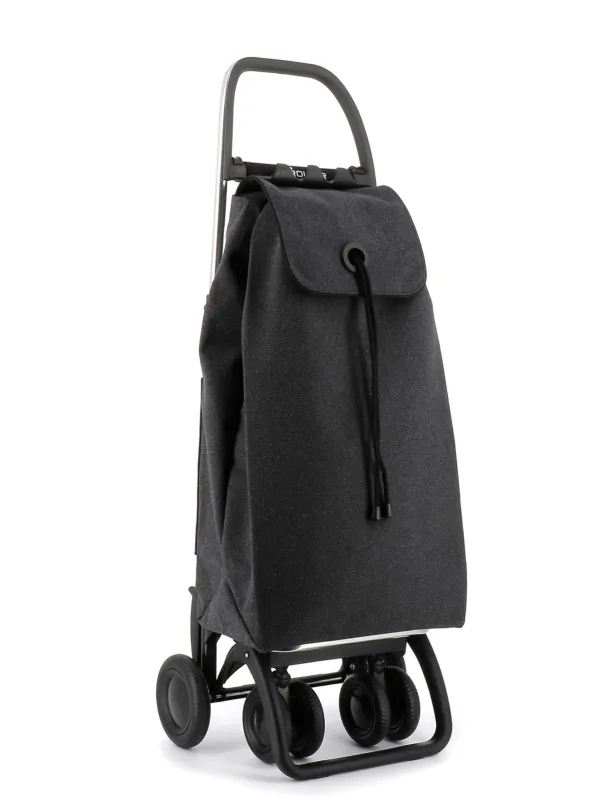 Carro rolser i-max ecoimax 4 ruedas 2 giratorias plegable - carbon