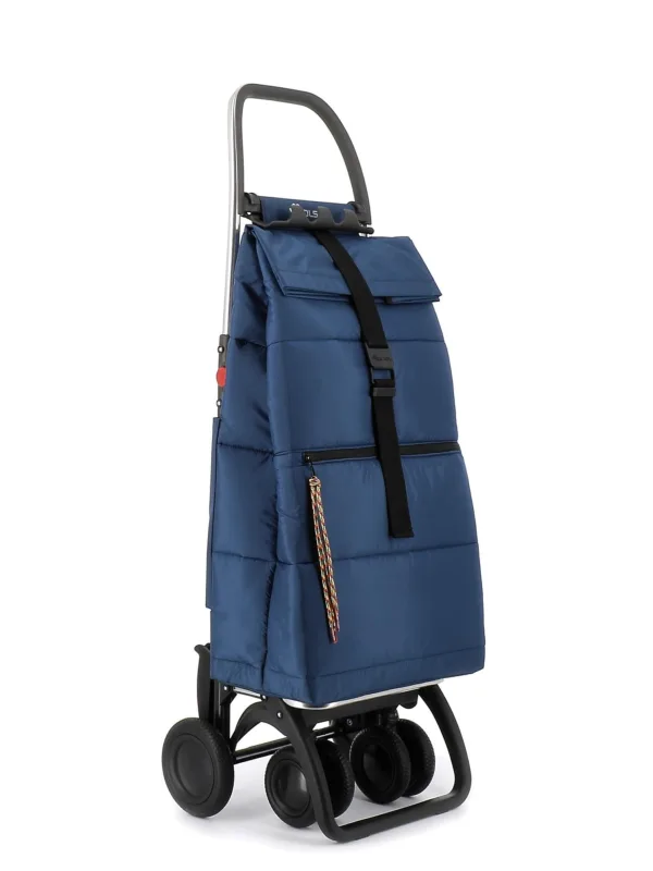 Carro rolser big polar 4 ruedas 2 giratorias plegable - marino