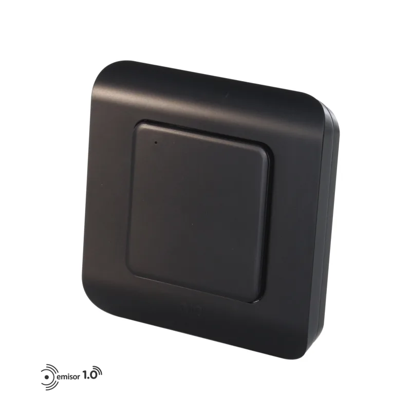 Interruptor inalámbrico negro dio iluminación