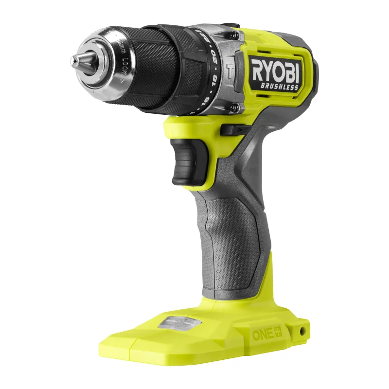 Taladro percutor a batería ryobi 18v brushless - sin batería - punta de atornillar doble - rpd18bl1-0