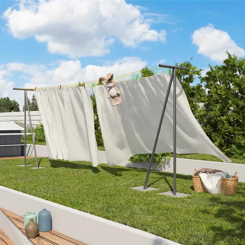 Tendedero windy gris - 60 m de cuerda