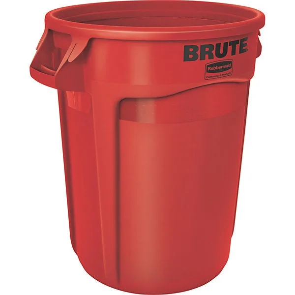Rubbermaid fût polyvalent rouge 121 l pe d. extérieur560xh692 mm
