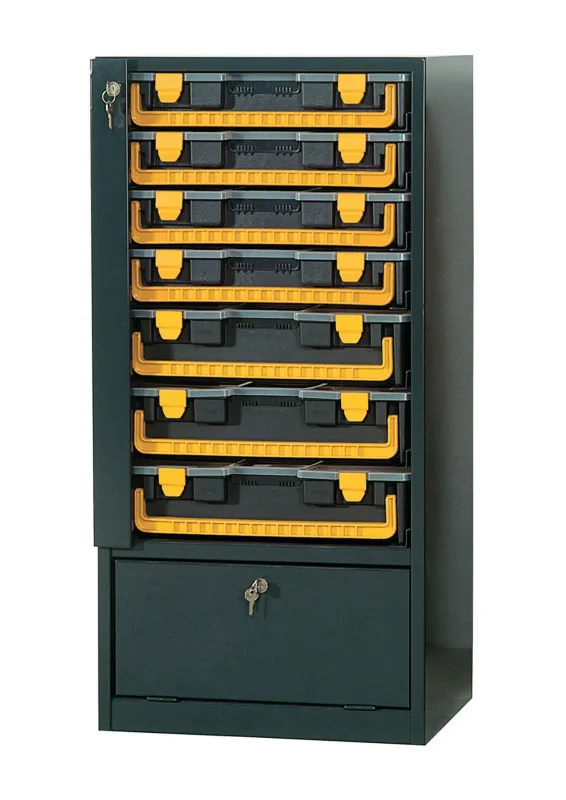 Armario porta herramientas 21295 mader con 7 mini contenedores