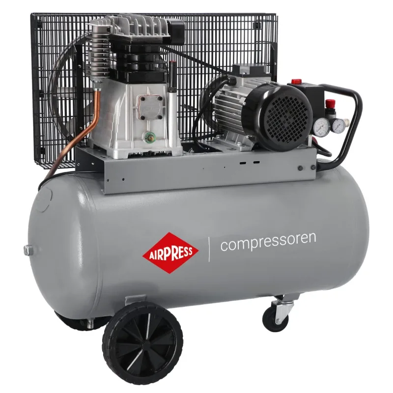 Compresor de aire de dos pistones airpress hk 600-90 10 bar 4 cv / 3 kw 400 v 336 l/min 90 l