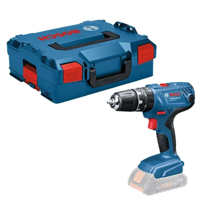 Taladro de impacto de la batería gsb 18v-21 | sin batería sin cargador en l-boxx