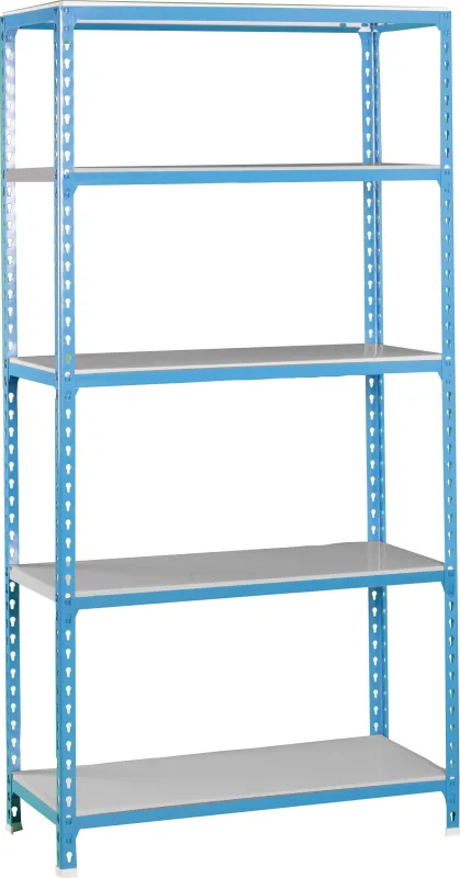 Estanteria sin tornillos simonclik azul/galva splus 5/40