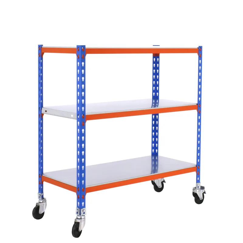 Estanteria sin tornillos simonclik azul/naranja 3/30