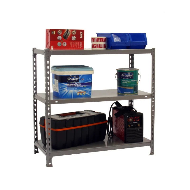 Estanteria sin tornillos metalica ecoclick gris mini 3/50