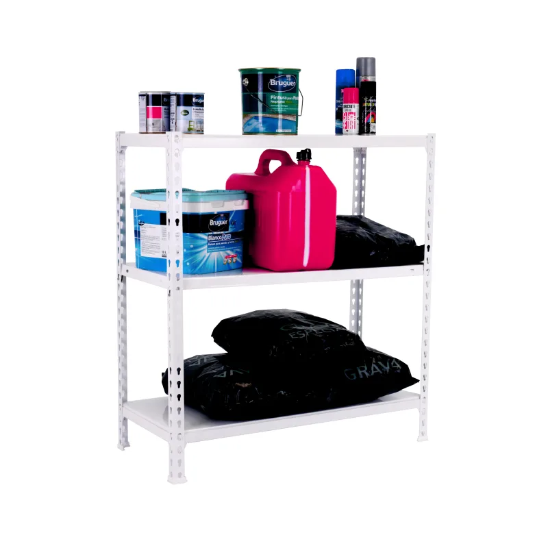 Estanteria sin tornillos metalica ecoclick blanca plus 3/50