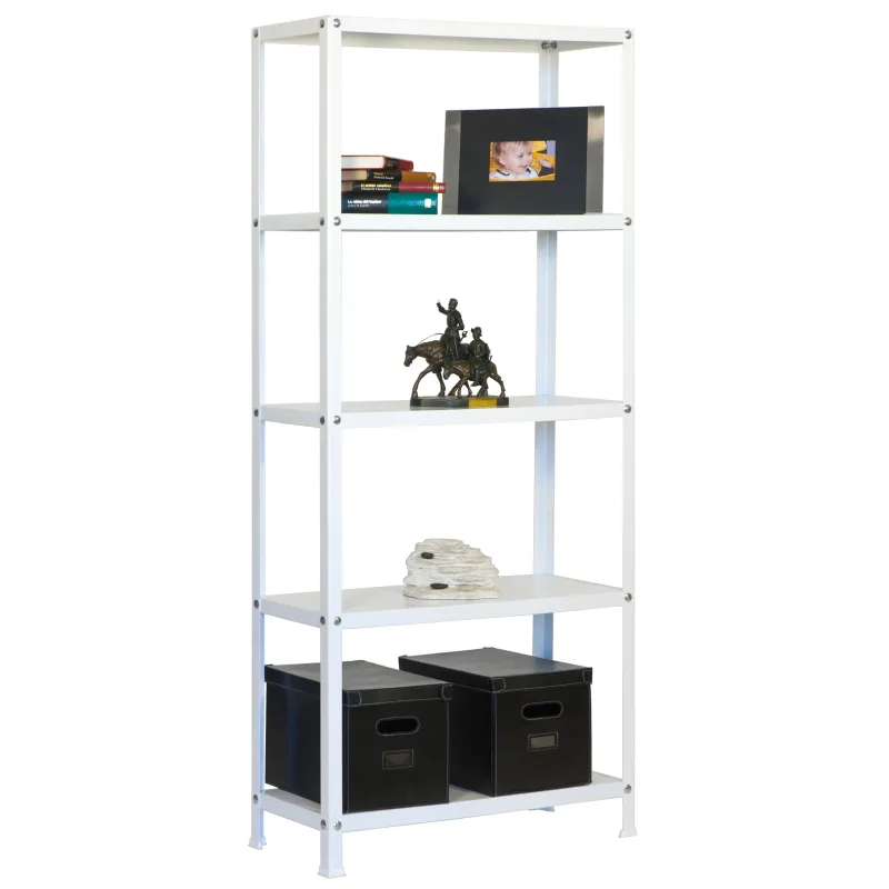 Estanteria con tornillos homeclassic blanca plus 5/30