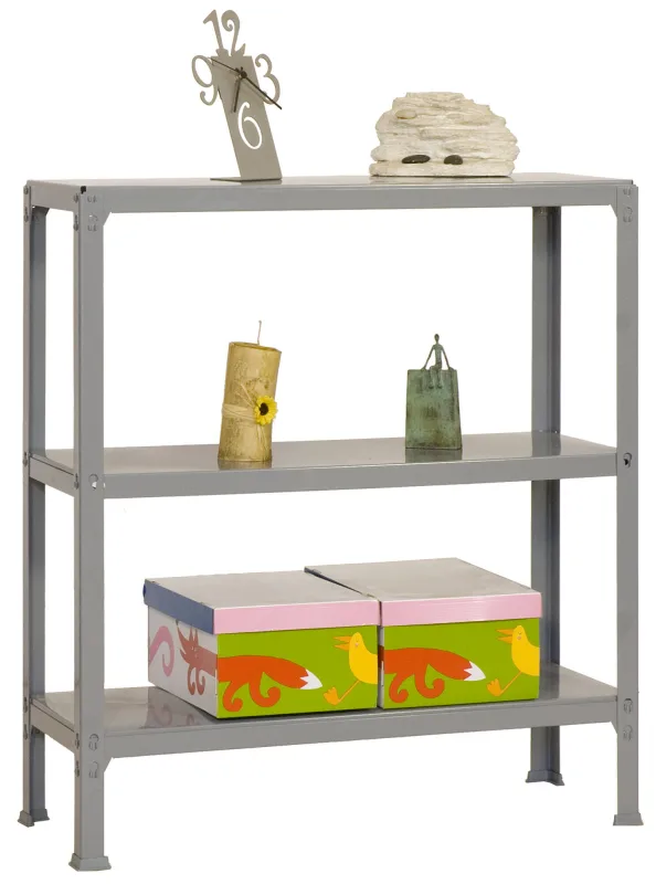 Estanteria sin tornillos homeclick gris plus 3/30