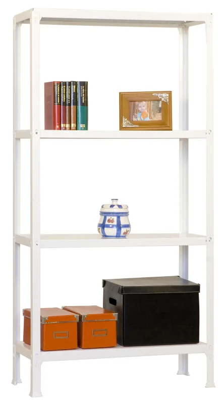 Estanteria sin tornillos homeclick blanca plus 5/30