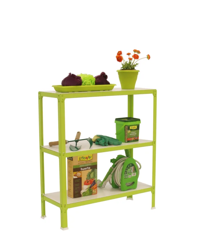 Estanteria sin tornillos homeclick wood verde plus 3/30