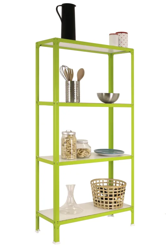 Estanteria sin tornillos homeclick wood verde plus 5/30