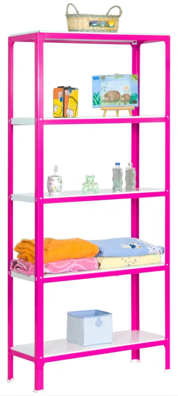 Estanteria sin tornillos homeclick rosa plus 5/30