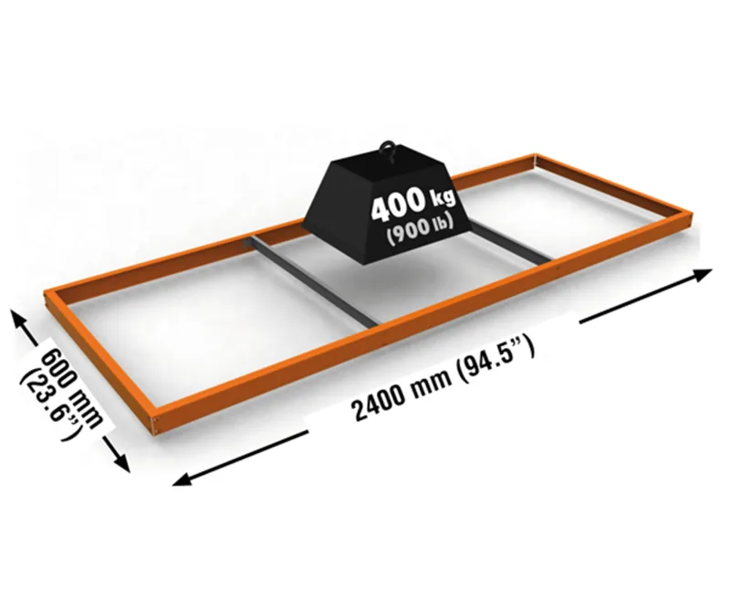 Estante adicional simonforte naranja 240x60x3cm