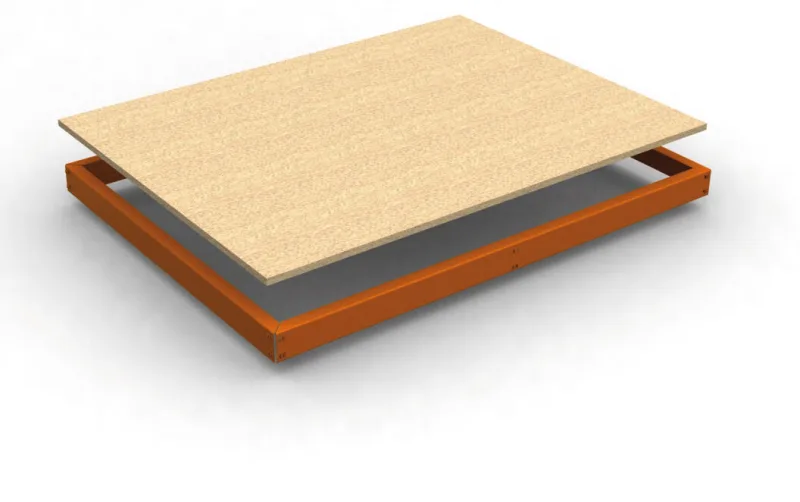 Estante adicional ecoforte naranja madera 120x60x4,2cm