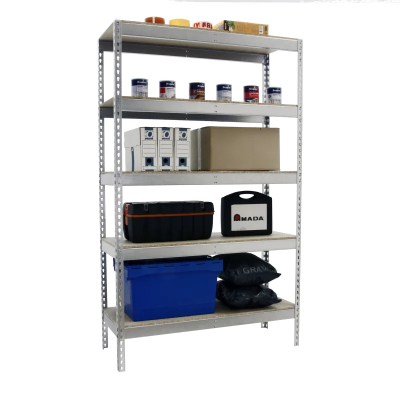 Estanteria simonforte 5 galva/ madera 300x120x45cm