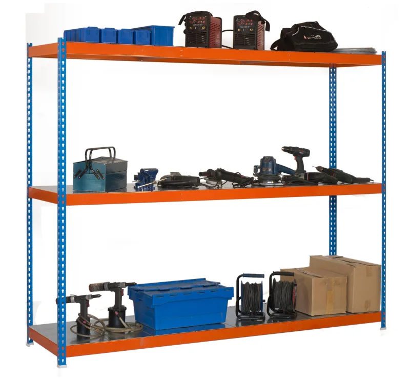 Estanteria ecoforte 3 galva azul/naranja 200x150x60cm