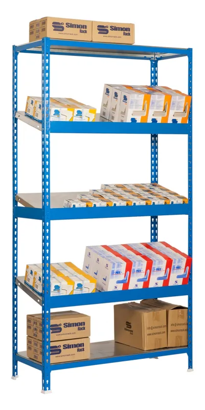Estantería metálica en kit simonrack 200x100x50cm