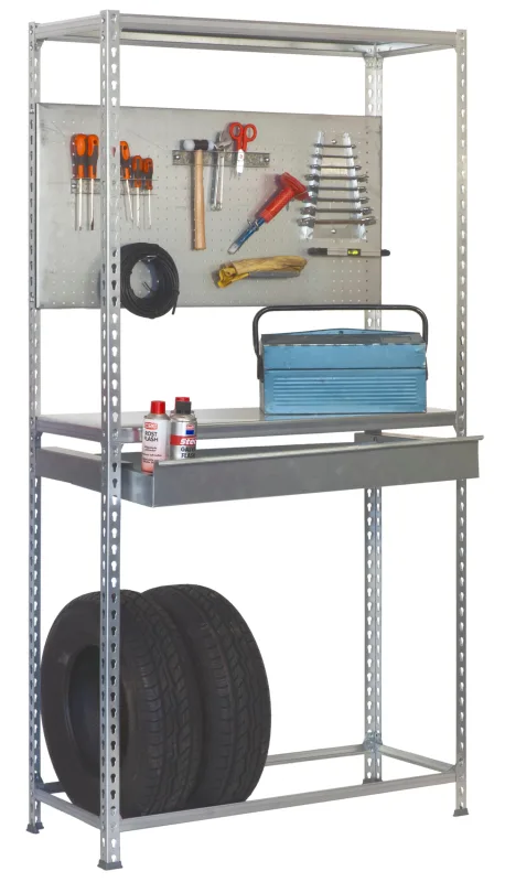 Estanteria simonracing megaplus galva con cajon 200x120x40cm