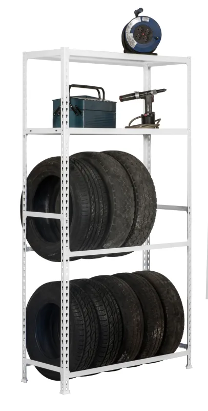 Estanteria simongarage plus blanco 200x100x40cm