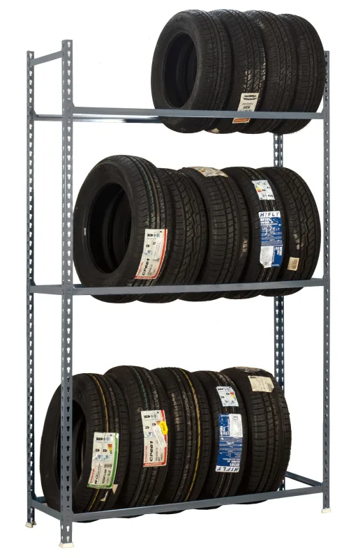 Estanteria autoclick ruedas gris 200x90x40cm