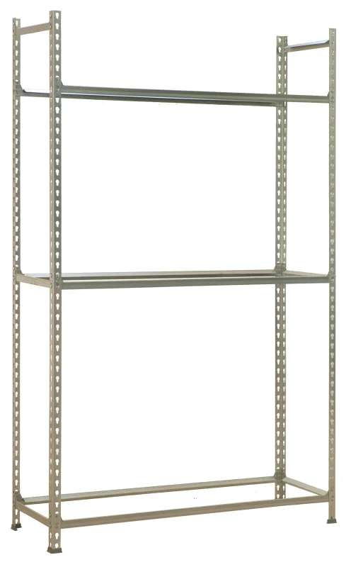 Estanteria autoclick ruedas galvanizado 200x90x40cm