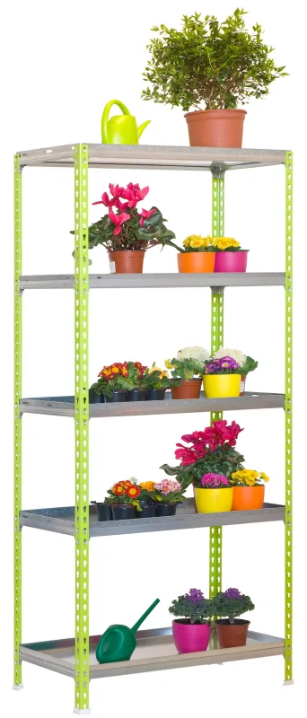 Estanteria sin tornillos simongarden verde 180x90x40