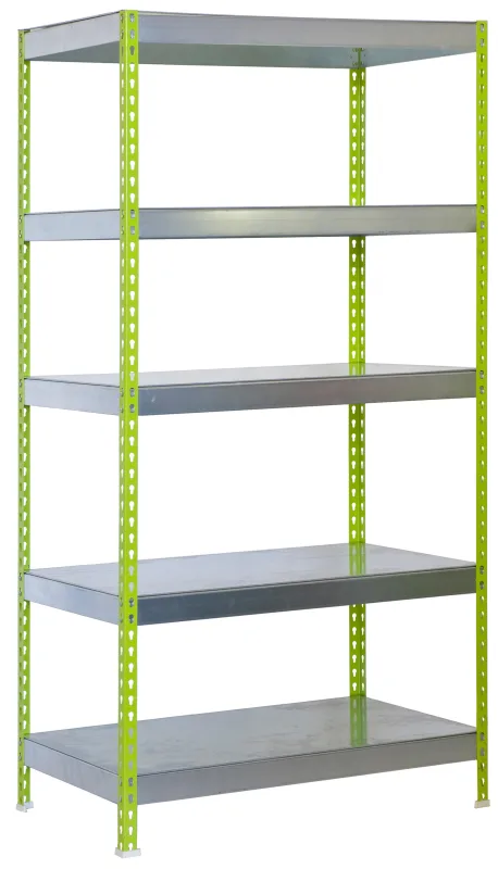 Estanteria sin tornillos bricoforte verde 200x100x45