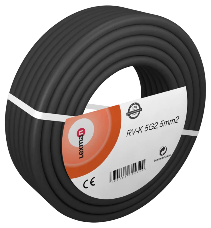 Manguera rvk lexman negro 5g2,5 100 m