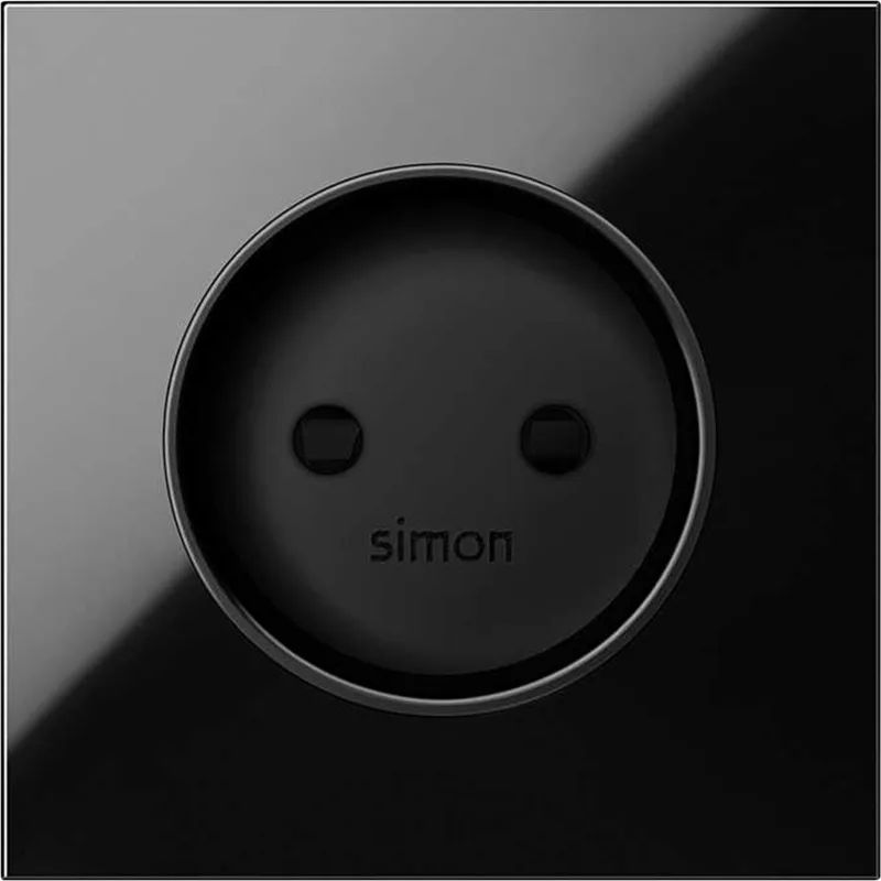 Tapa enchufe simon 100 negro