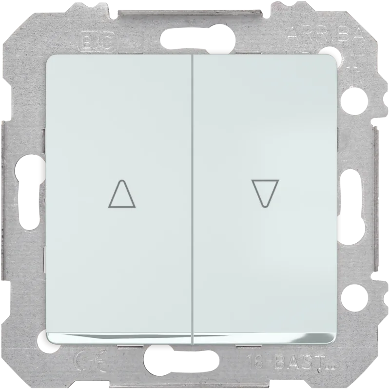 Interruptor doble para persianas siemens mega blanco