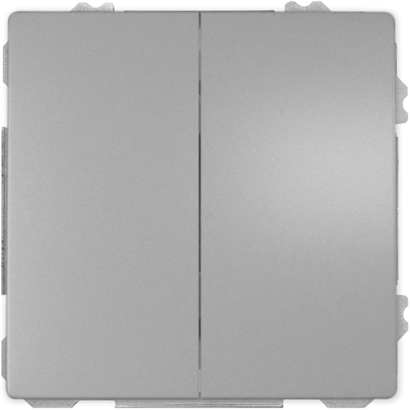 Conmutador doble siemens style aluminio