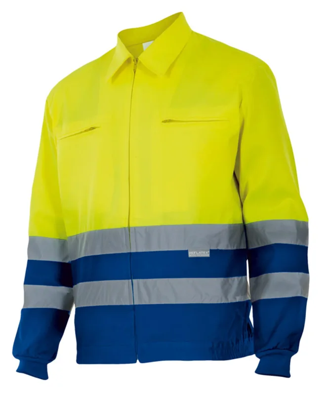 Cazadora av bicolor sup ama/azulina 3xl