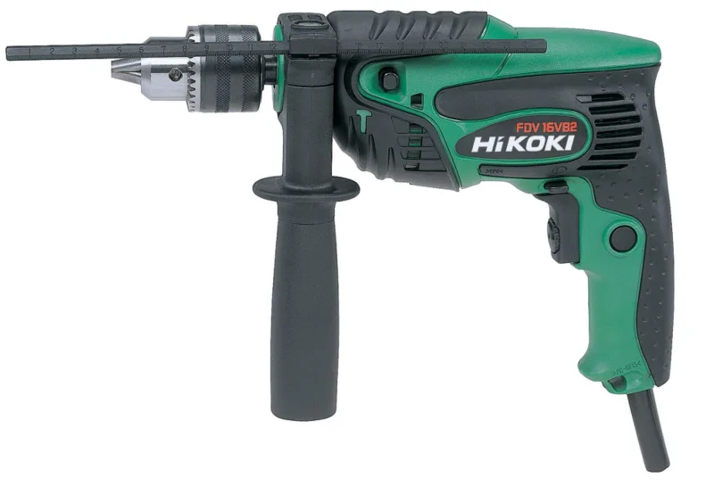 Taladro percutor hikoki 550w - incluye empuñadura auxiliar, tope de profundidad y maletín - hikoki fdv16vb2