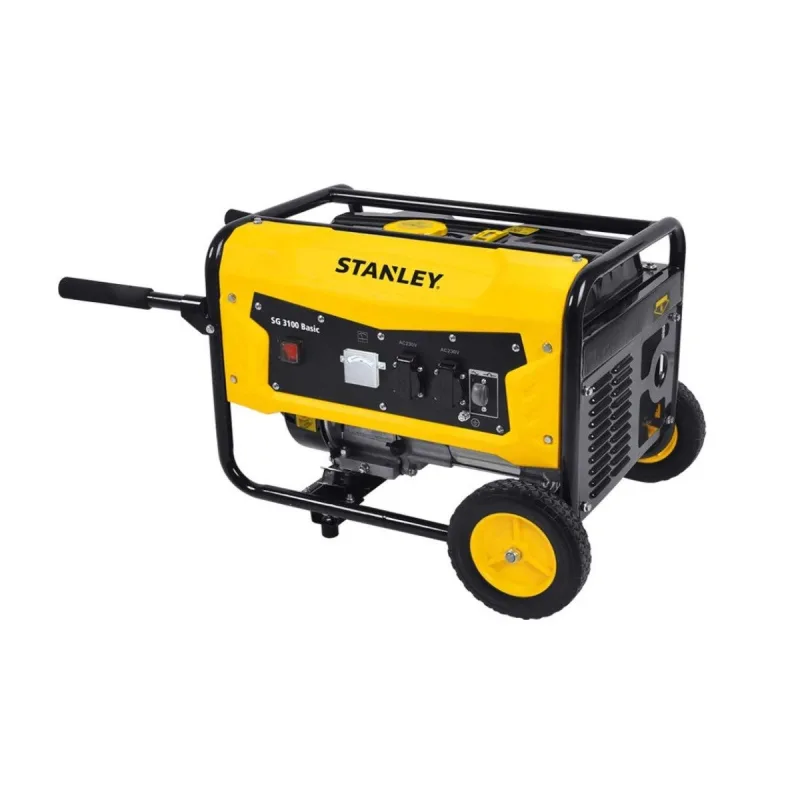 Generador stanley 7cv 2900w motor monofásico 4t 212cm3 regulador de tensión avr 2 tomas 230v