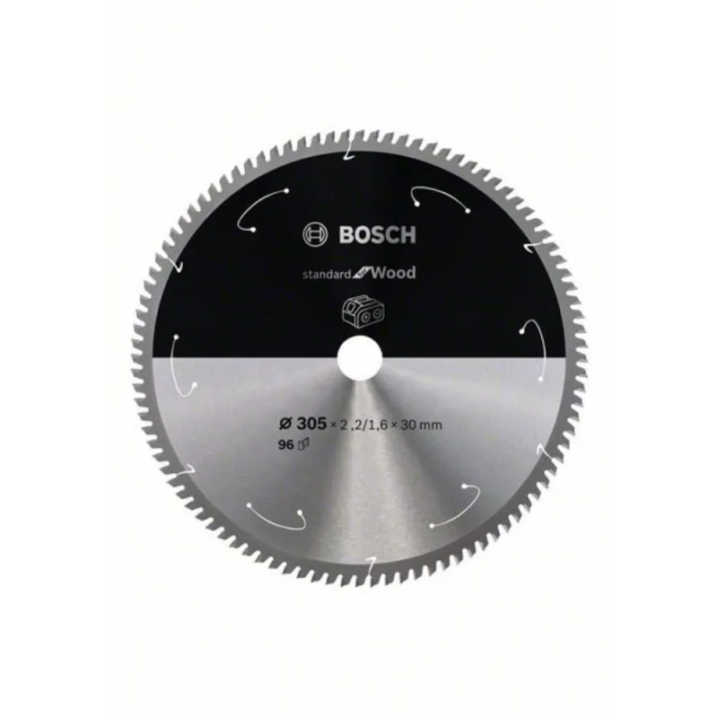 Hoja de sierra circular estándar para aluminio, 305x2.2 / 1.6x30, 96 dientes