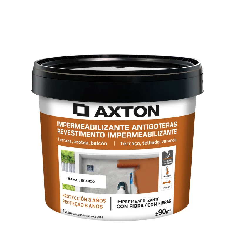 Pintura impermeabilizante axton 15l blanco