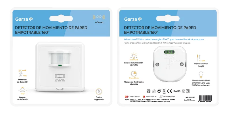 Detector de movimiento garza