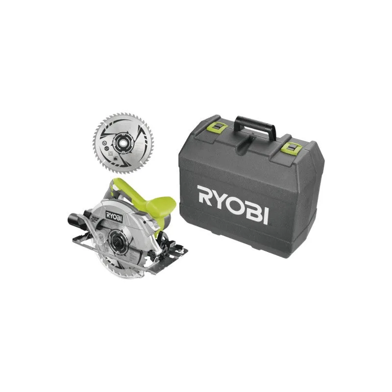 Sierra circular ryobi de 1600 vatios + 2 hojas