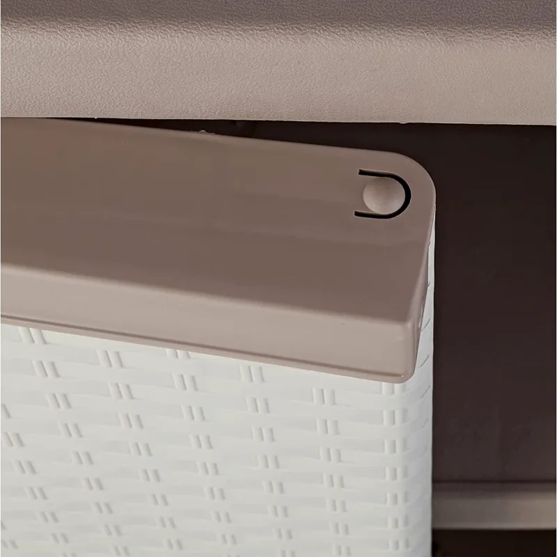 Armadio plastica terry 1002814 c rattan 2680 grigio e tortora