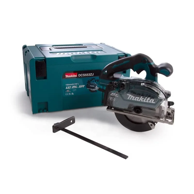 Makita dcs 553 zj scie circulaire à main sans fil 18v 150 mm brushless + coffret makpac - sans batterie, sans chargeur