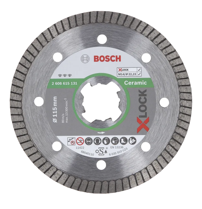 Disco diamante bosch de llanta best cerámico turbo 115 mm
