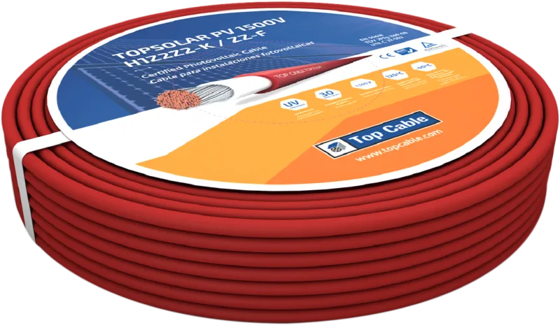 Cable solar flexible h1z2z2-k rojo 10 mm 500 m